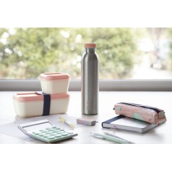 BOTELLA ISOTERMICA ACERO INOXIDABLE 591ML SERIE SILVER ROSA