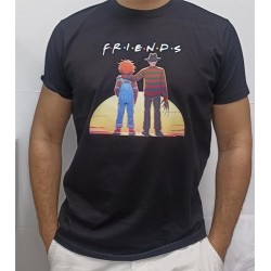 Camiseta Friends Chucky y Freddy - Camisetas Divertidas