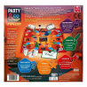 Parte trasera Party & Co Junior Diset contenido tablero, tarjetas y accesorios