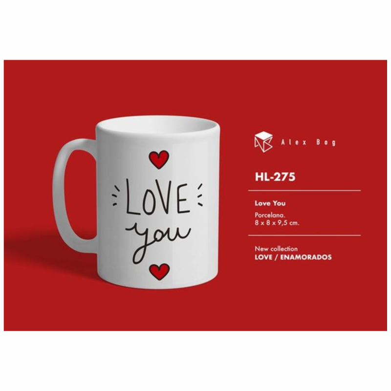 Taza Love You | Taza Romántica Regalo 350 ml