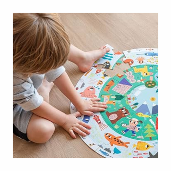 Puzzle XXL Descubre Animales Goula | Puzzle Infantil +3