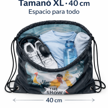 Mochila Show Must Go On – Mochila Saco 40x45 cm