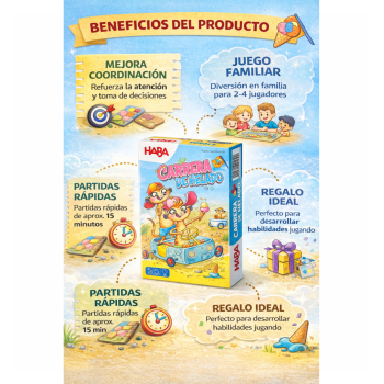HABA Carrera de Helado Juego de Mesa Familiar para Niños 5+