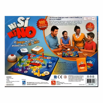 Ni Sí Ni No Juego de Mesa de Preguntas Familiar